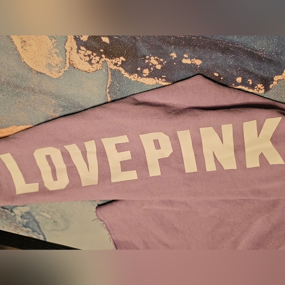 PINK Cold Shoulder‎ Purple Hoodie Size Small - Picture 5 of 6